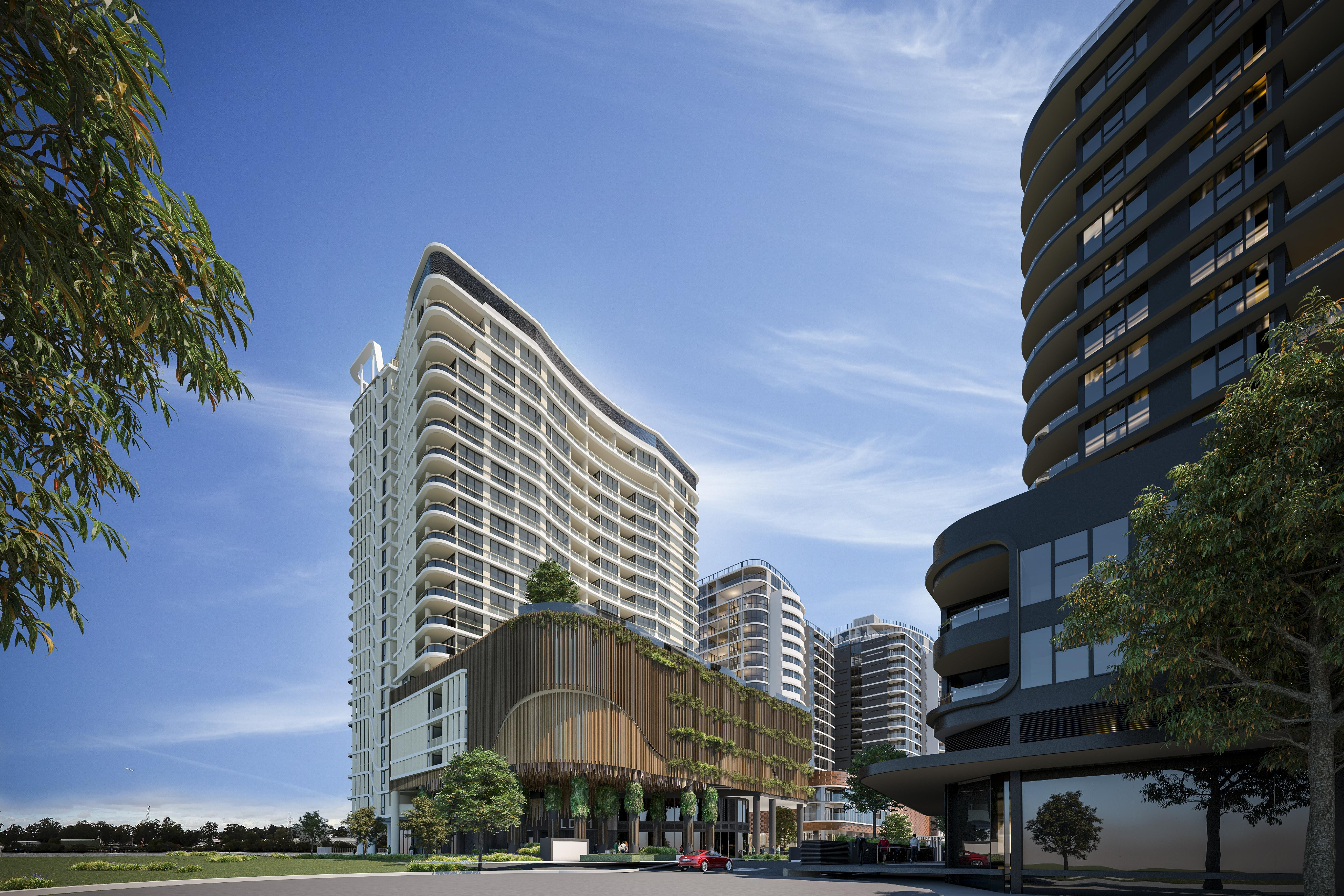 Rivello facade podium and tower expression