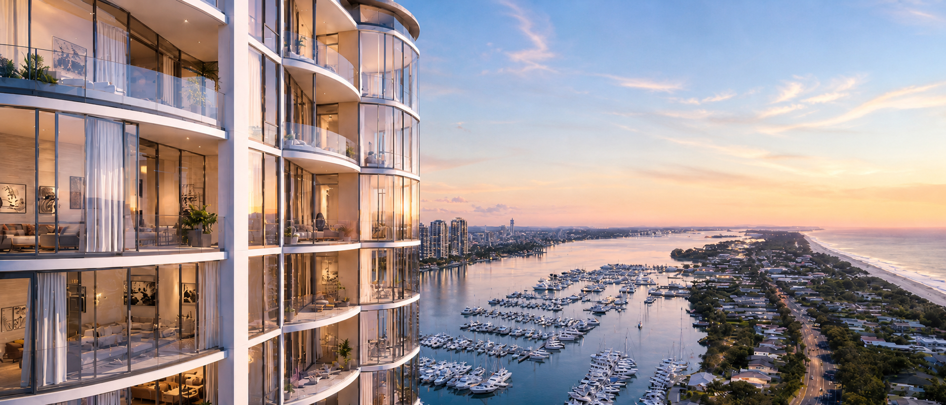 Gold Coast beach and coastal facade