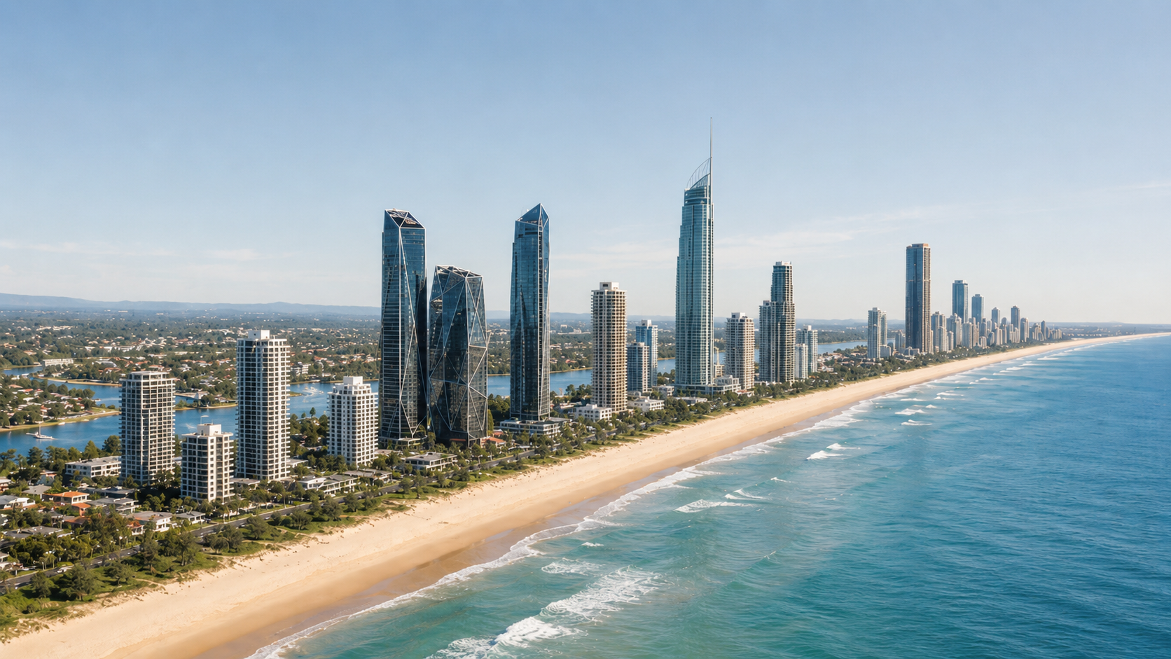 Gold Coast skyline and coastal high-rises