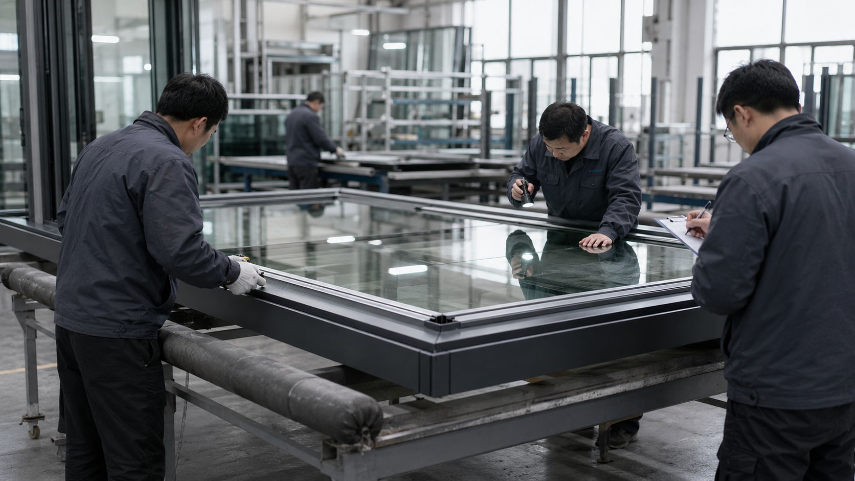 Performance and interface coordination in facade manufacturing facility