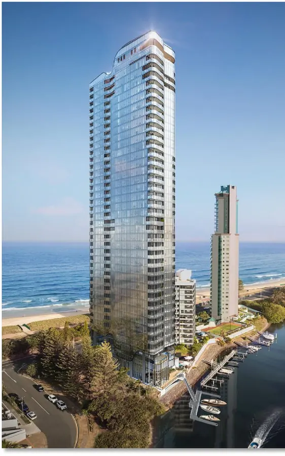 Midwater completed curtain wall and window wall project